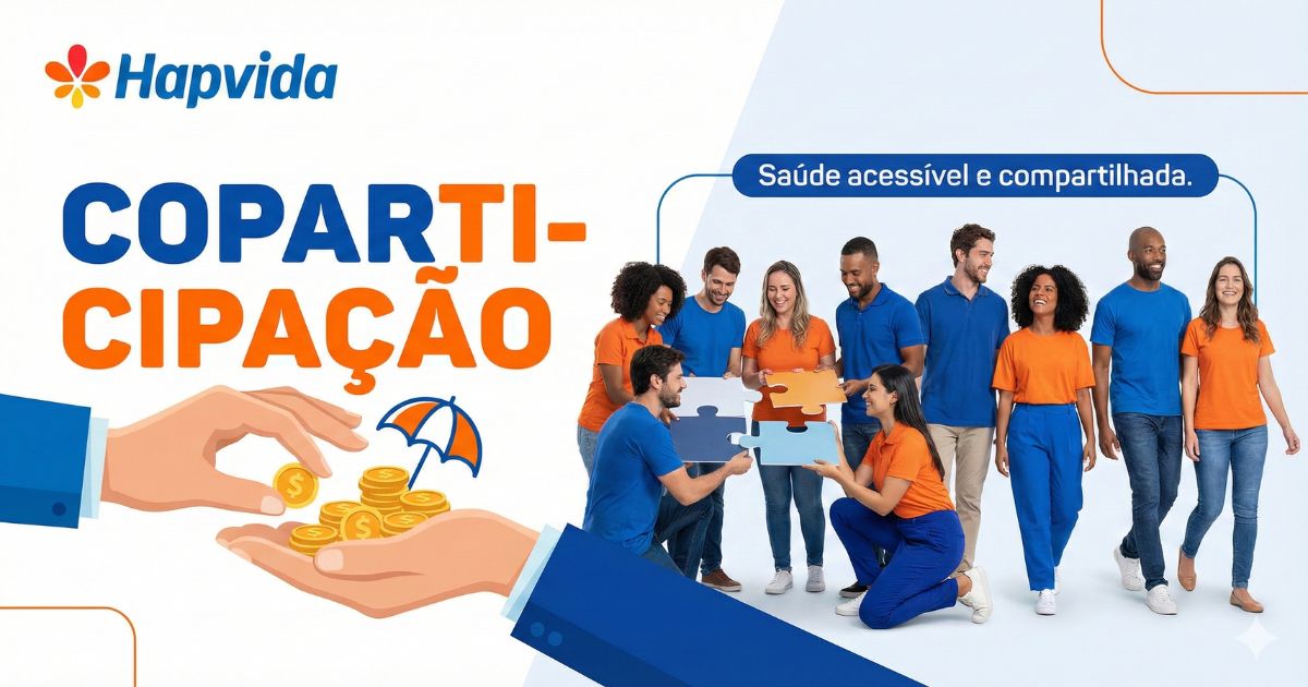 Tabela comparativa Hapvida coparticipação total versus parcial com valores 2025