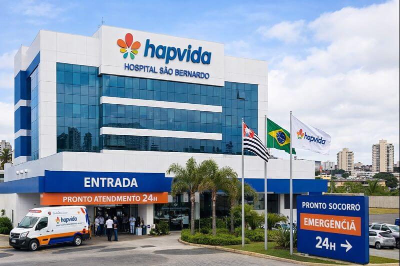 um dos 8 hospitais da Hapvida em São Bernardo co Campo