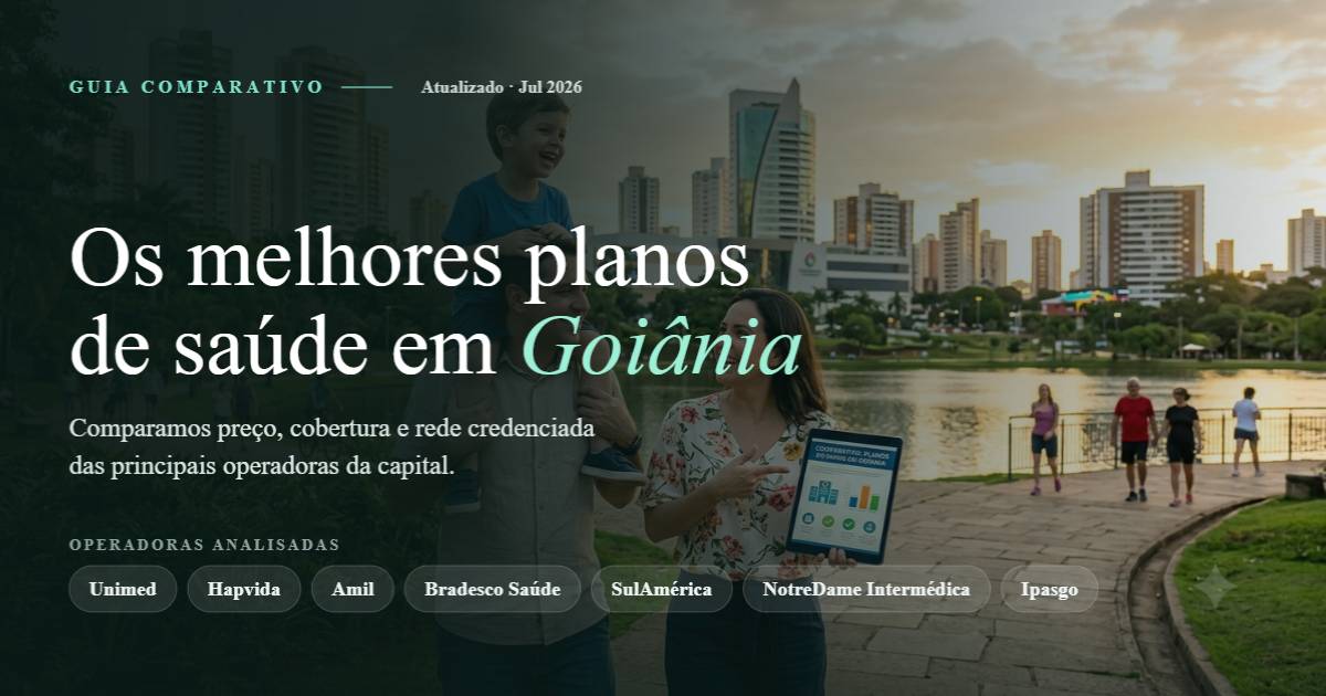 Plano de saúde em Goiânia: comparativo das operadoras privadas e do Ipasgo, o maior plano público de Goiás Plano de saúde em Goiânia: em Goiás o maior plano é público (Ipasgo, para servidores estaduais) e a única operadora privada verticalizada da capital é a Hapvida — o comparativo separa público de privado por perfil