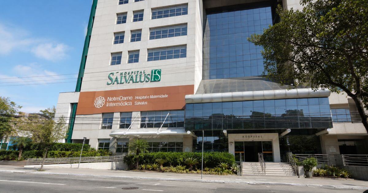 Hospital e Maternidade Salvalus, na Rua Bresser, na Mooca Fachada do Hospital e Maternidade Salvalus, na Rua Bresser, na Mooca, em São Paulo